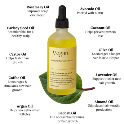 Vegan Natural Hair Growth Oil