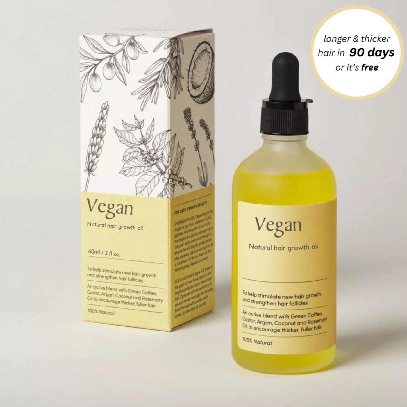 Vegan Natural Hair Growth Oil